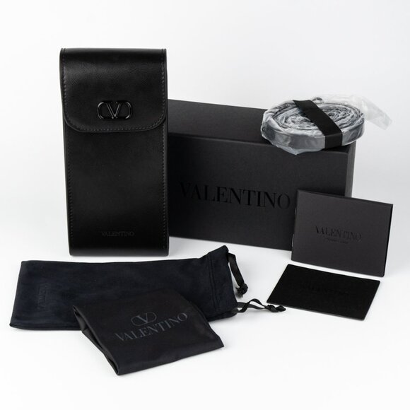 Valentino Women Sunglasses Titanium Gold Black Pink Mask V - ROMASK VLS-120C-146 - Picture 8 of 11